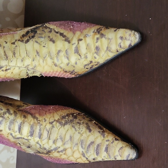 Max de Carlo snake boots sz 7B - Picture 2 of 7